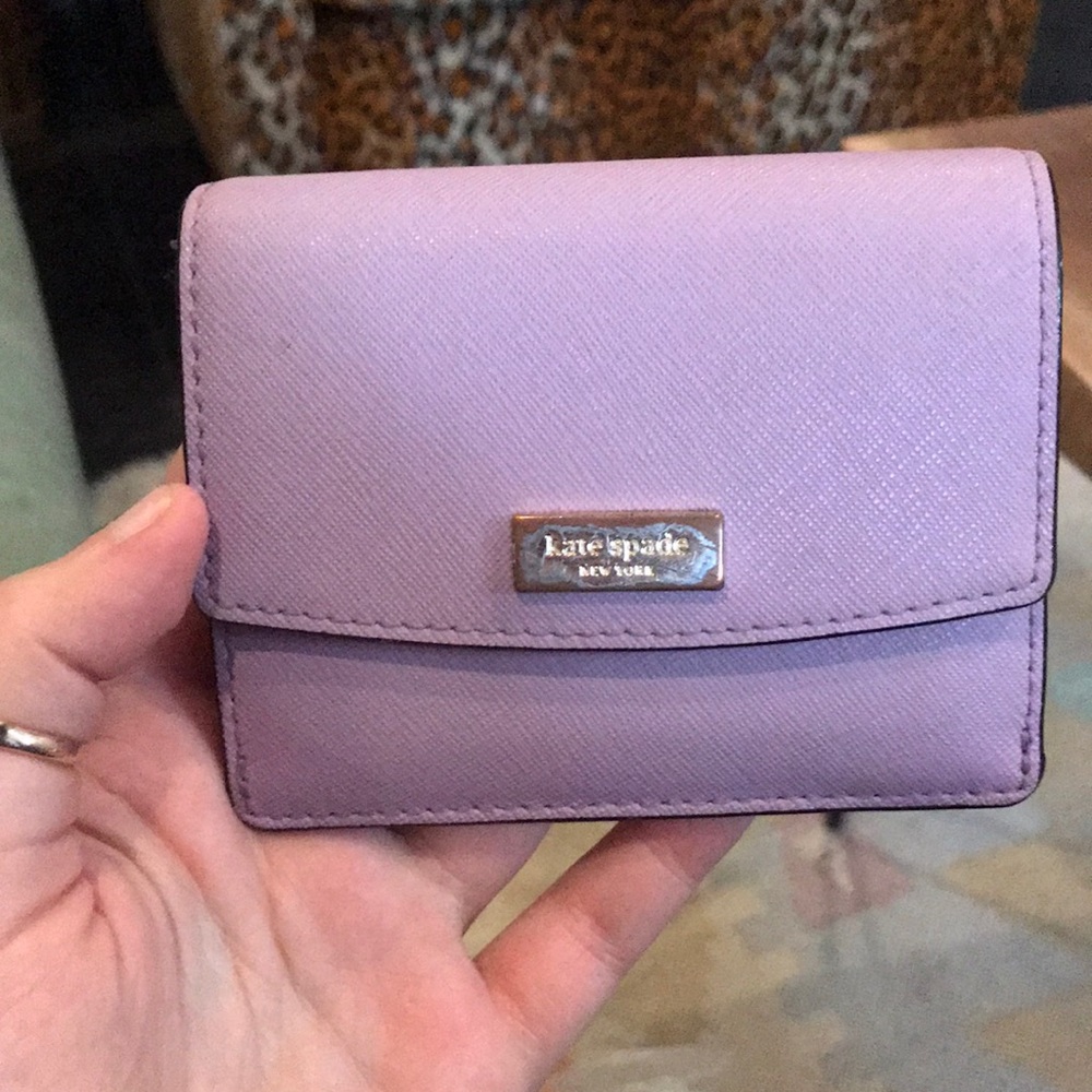 Kate Spade small purple wallet